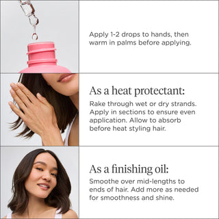 Style + Treat Yuzu + Plum Oil 4 In 1 Weightless Hair Oil