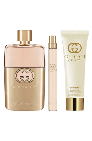 Gucci Guilty Pour Femme Eau De Parfum 3 piece Gift Set