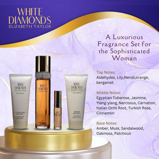 White Diamonds Eau De Toilet 4 Pc Gift Set