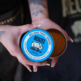 Strong Hold Water Soluble Blue Pomade