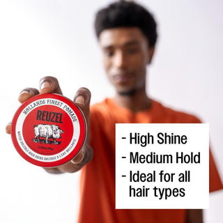 Water Soluble High Shine Red Pomade