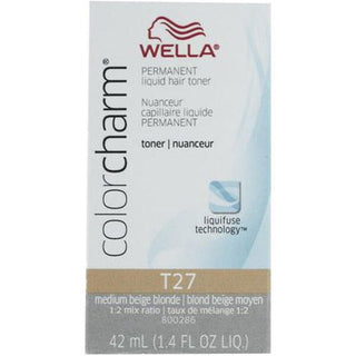 Color Charm Liquid Hair Toner T27 Medium Beige Blonde